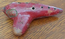 (A 2 1/2) ROUGE ANCIEN OCARINA Made in Austria H. PIEHN Vienne