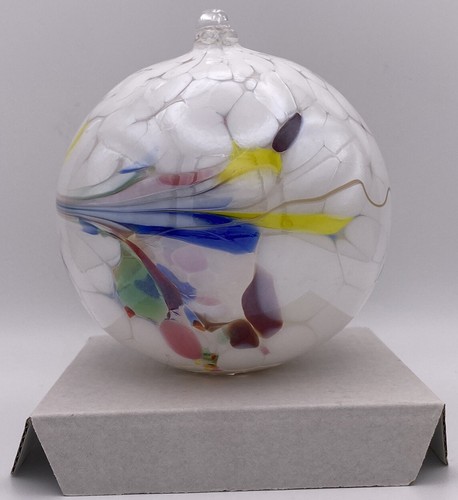 Hand Blown Heavy Witch's Glass Ball Ornament - Polish Artisans ~5" Large {C} - Picture 7 of 11
