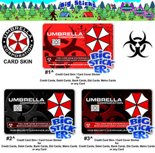 Evill Residents Umbrella Corp Credit Card Skin Cover Smart Atm Sticker Wrap