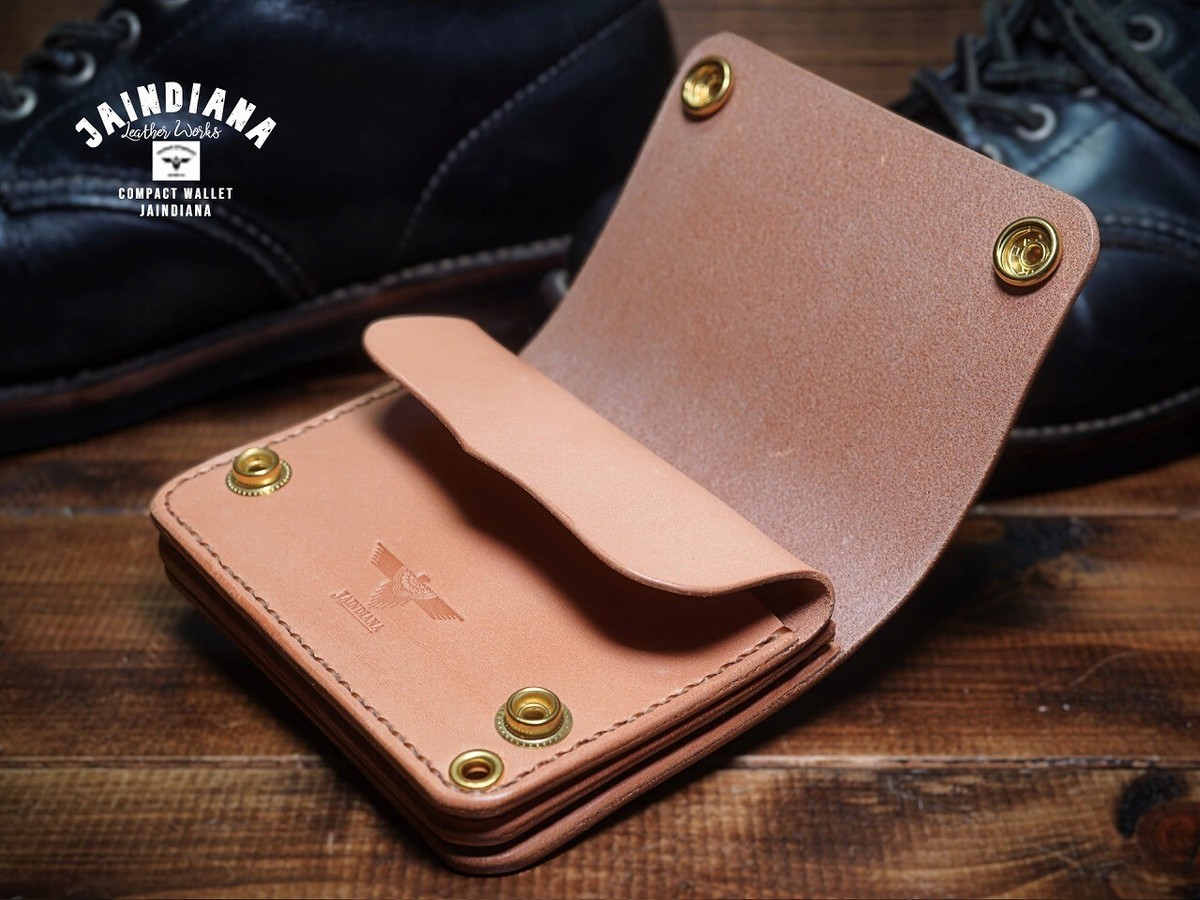 Saddle Leathar Tracker Wallet / Hand Sewing Hand dyed/ Tochigi