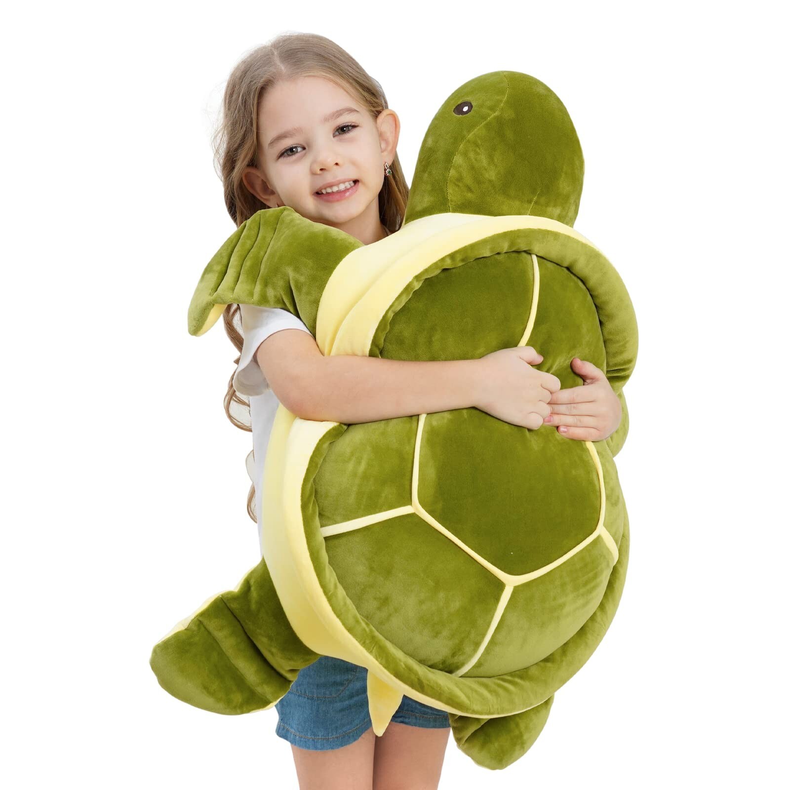28" Soft Plush Sea Turtle Stuffed Animals Plush Pillow Toys, Large Turtles Pl...