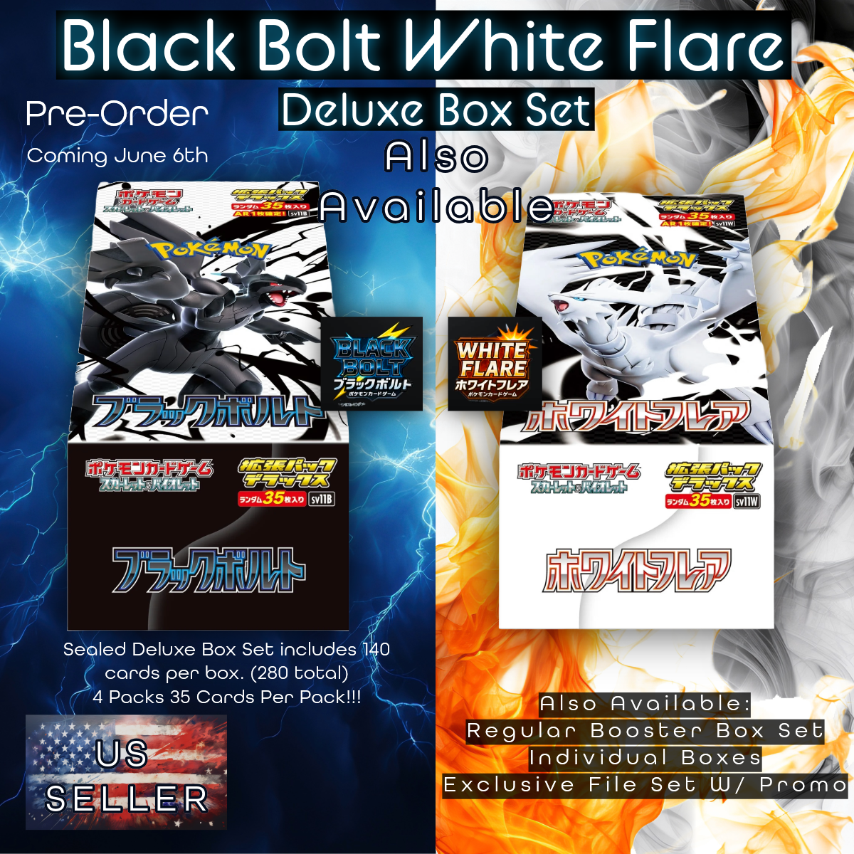 Black Bolt Deluxe Jumbo Booster Box Pre Order Pokemon SV11W