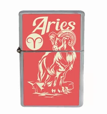 Aries Rs1 Flip Top Oil Lighter Wind Resistant