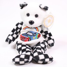 JC Celebrity Bears 24 Jeff Gordon NASCAR Beanbag Plush Rainbow Race Car Teddy