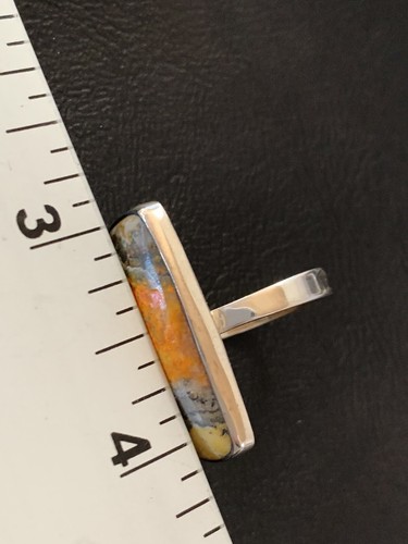 Anillo Navajo Abejorro Jaspe Plata de Ley Talla 7 11551 - Imagen 11 de 12