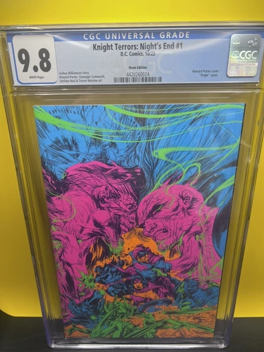 KNIGHT TERRORS: NIGHT'S END #1 CGC 9.8 PORTER NEON INK VARIANT 2023 DC Comics
