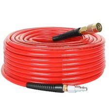 1/4-Inch x 100 Feet Polyurethane Air Hose with Bend Restrictors PU Compressor...