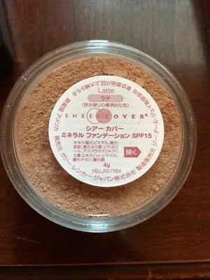 Sheer Cover ''Latte'' Mineral Foundation Powder SPF-15 Full Size 4g Sealed