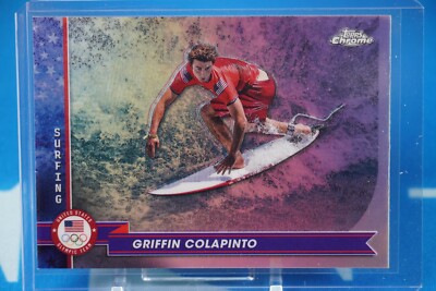 2024 Topps Chrome U.S. Olympics - Griffin Colapinto REFRACTOR #189