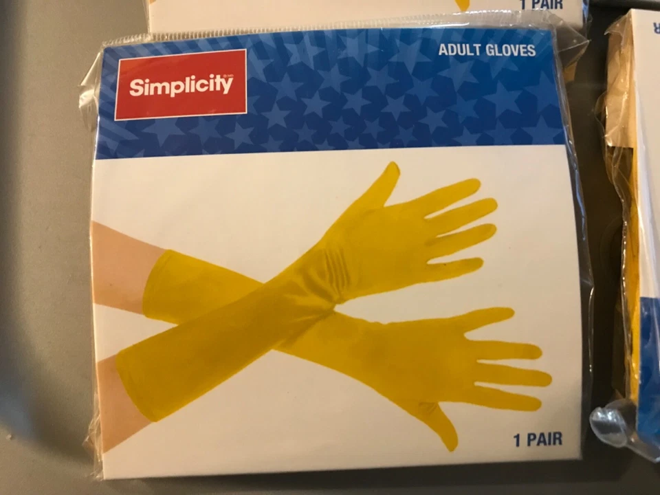 9双成人男女通用超级英雄长服装配件手套黄金 — 第 4/4 张图片