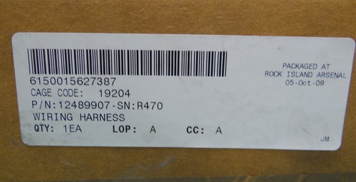 Vehicle Wiring Harness P/N 12489907 NSN 6150-01-562-7387 - Picture 6 of 9
