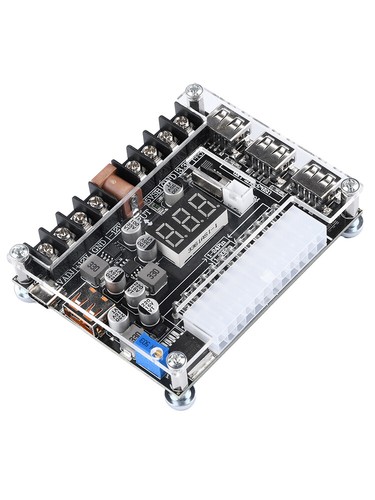 Alimentatore ATX 20/24 pin scheda breakout modulo tensione regolabile + custodia nuova - Foto 17 di 26