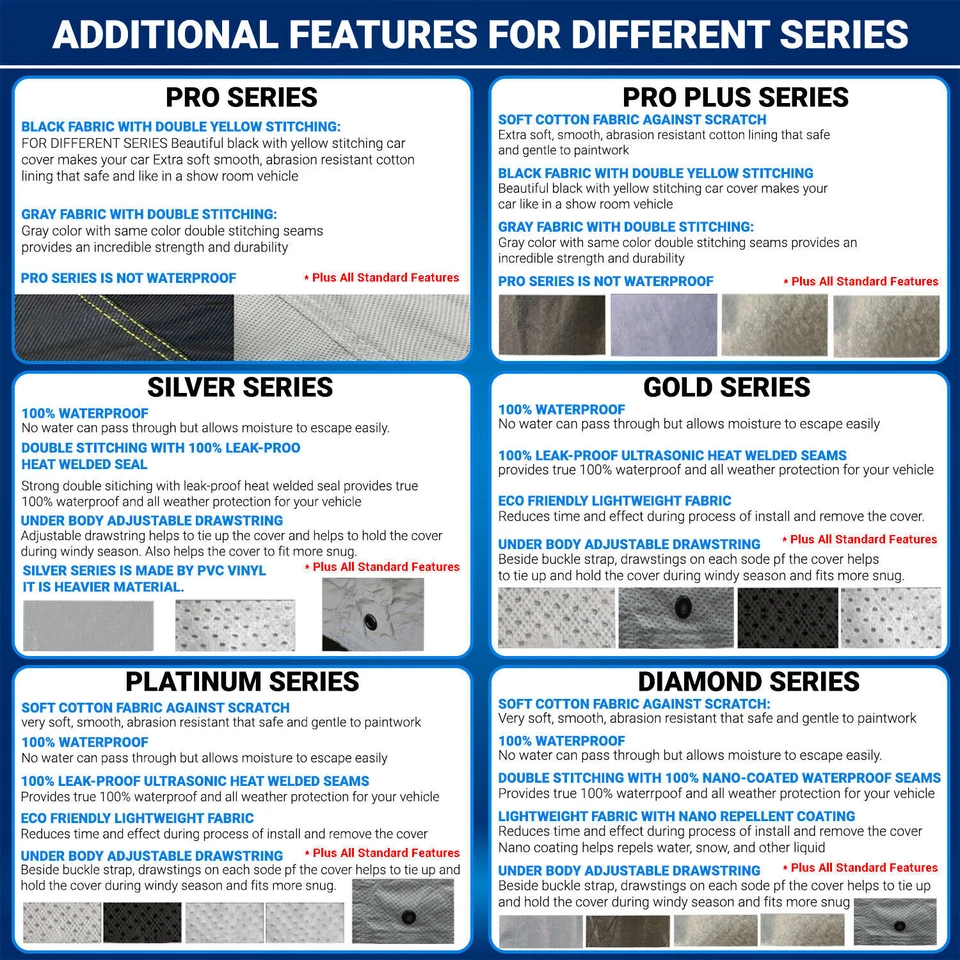 Cubierta de auto impermeable para todo tipo de clima para Chevy Uplander 2005-2009 ajuste personalizado premium Foto 4 de 4