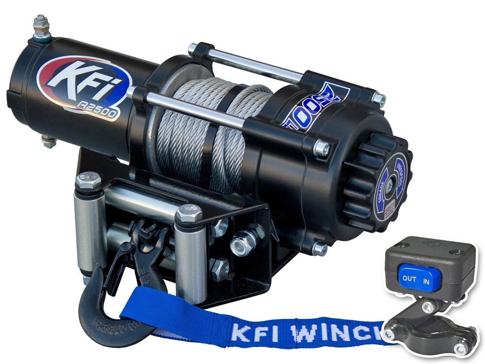 Polaris 500 Scrambler 2500 lbs Winch and Mount Plate Kit 1998-2009