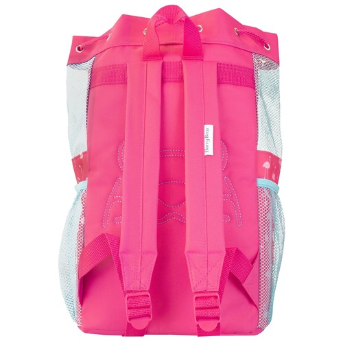 Flamingo Schwimmtasche Kinder Mädchen Kordelzug Rucksack Sport Zubehör rosa blau - Bild 5 von 7