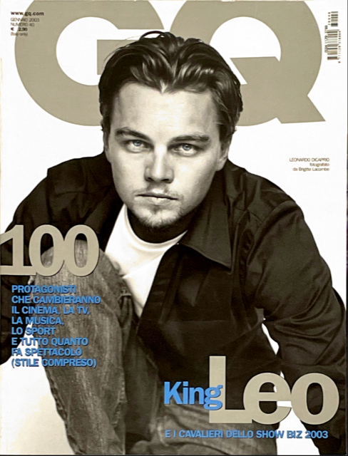 GQ Magazine Italia January 2003 LEONARDO DI CAPRIO Peter Lindbergh