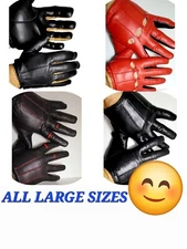 Leather Gloves X4 pairs NEW Nappa Mens Gloves Driving Gloves SIZE MED 🧤🔥