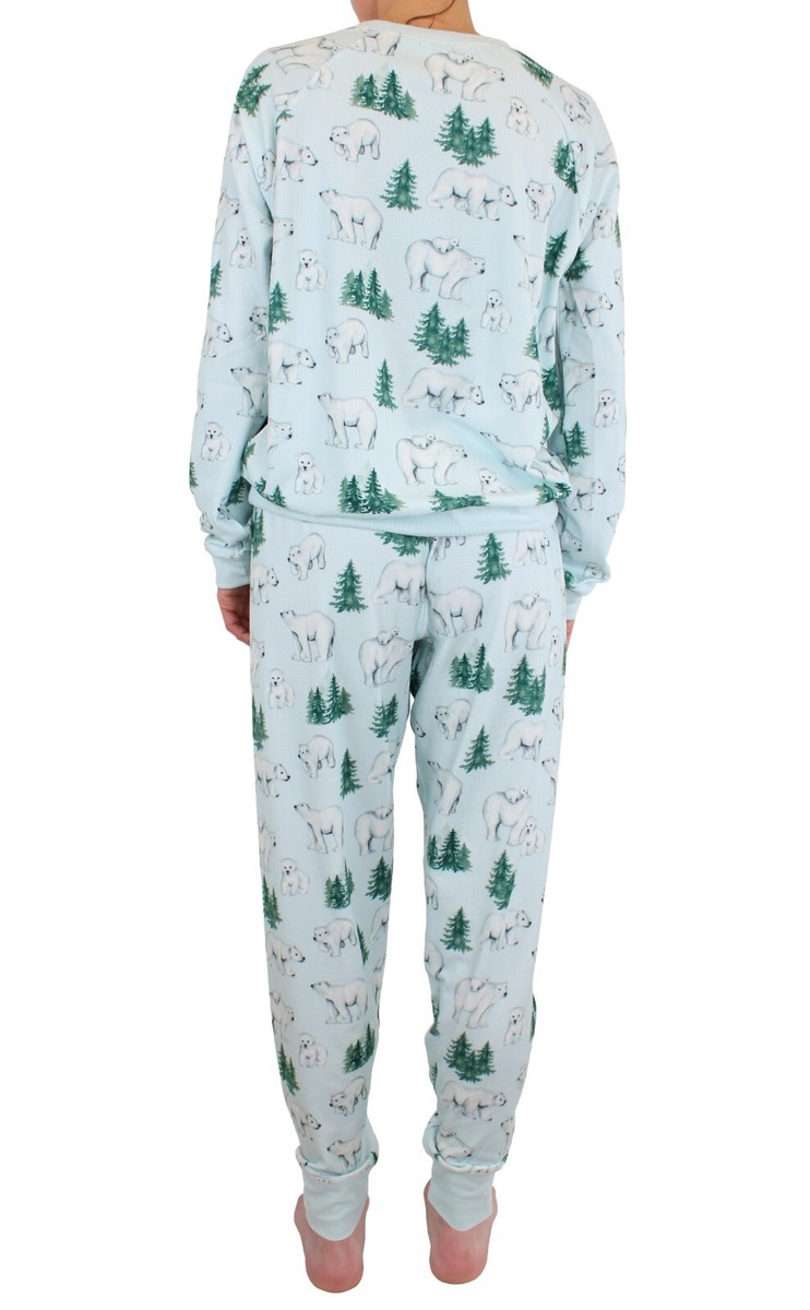 PJ Salvage Women's Lounge Pant Set 2-Piece Sleepwear Pajama Ice