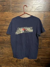 Annual NYE Moon Over Amtrak Mugs Away Saloon Train Shirt -L