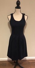 J Crew size 4 Navy Ponte Knit Flared Cocktail dress NWT