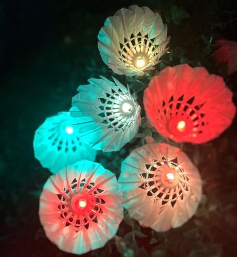 LED Badminton Birdies, LED Colourful Shuttlecock Dark Night 6 Colourful-6pcs - Picture 7 of 8