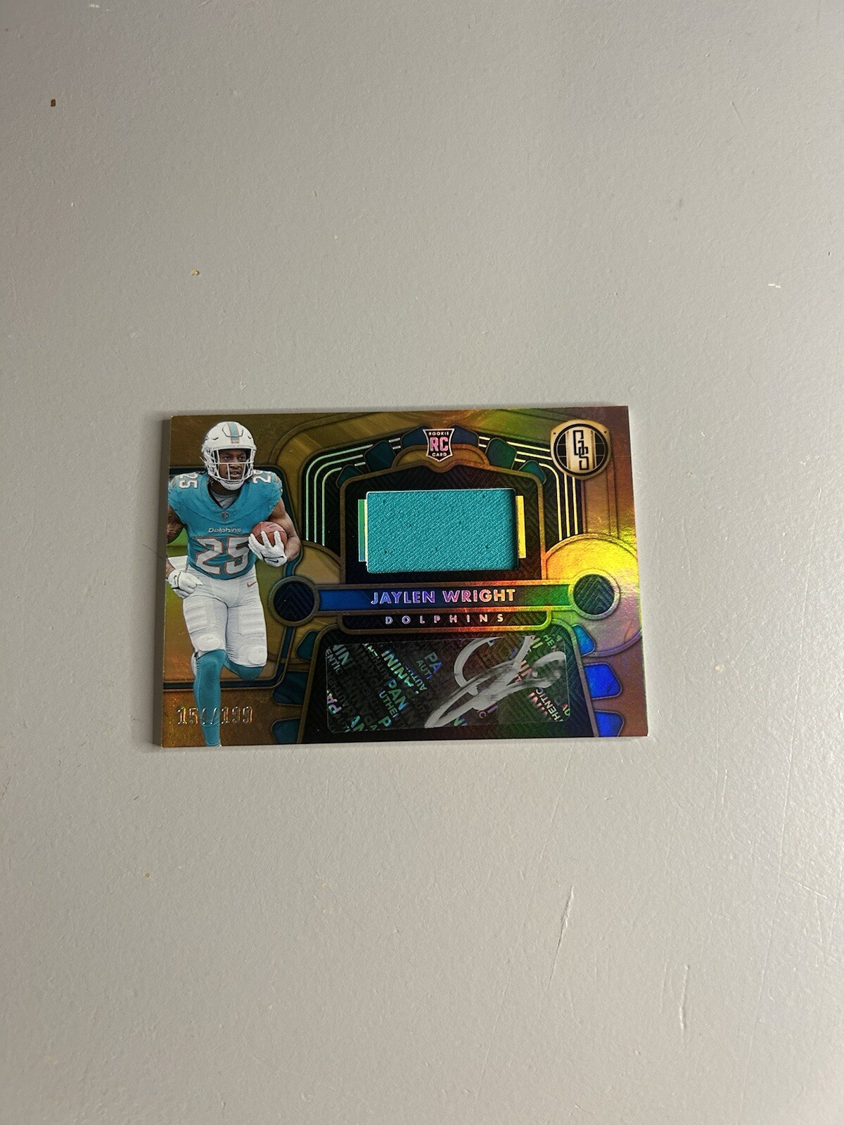 Jaylen Wright 2024 Panini Gold Standard RPA #233 154/199 Rookie Patch Auto Rc