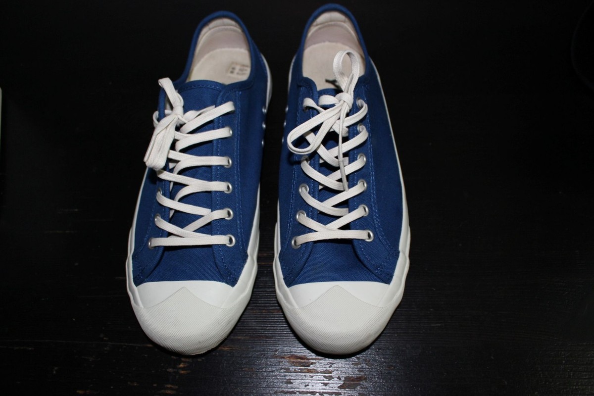 YMC Blue Canvas Trainers Wingtip, You Must Create SIZE UK UK