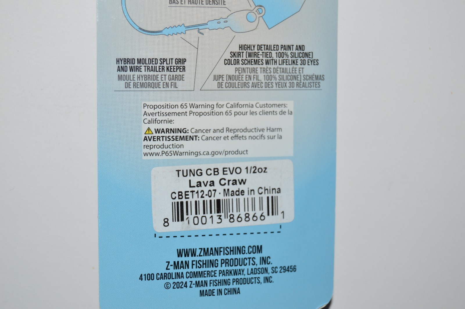 zman z-man tungsten chatterbait elite EVO 1/2oz lava craw bass bladed jig - Image 4