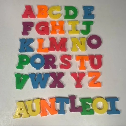 Vintage Fisher Price Magnetic Alphabet & Number Board 673 674 + Extra Alphabet - Picture 4 of 8