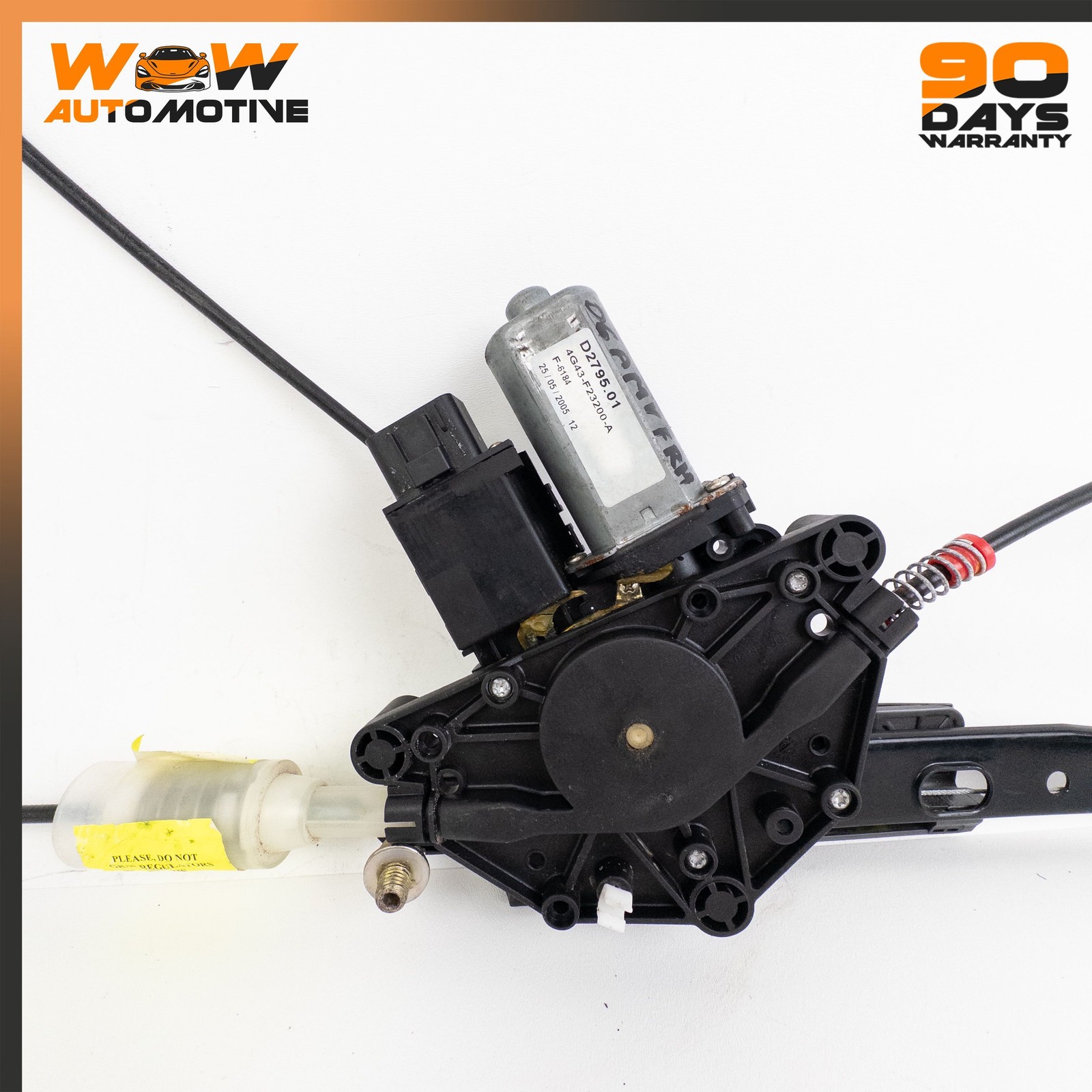 06-16 ASTON MARTIN V8 VANTAGE FRONT RIGHT DOOR WINDOW REGULATOR MOTOR OEM