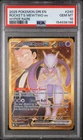 PSA 10 GEM MINT Team Rocket's Mewtwo ex 240/182 Sv10: Destined Rivals Holo