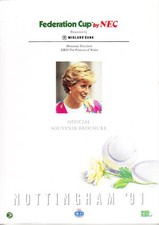 1991 FEDERATION CUP OFFICIAL SOUVENIR PROGRAMME Nottingham Tennis Centre FED CUP