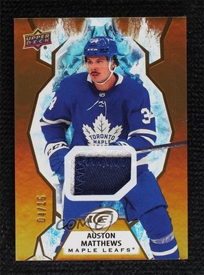 2021-22 Upper Deck Ice Gold Patch 4/15 Auston Matthews #62 Patch 14hk