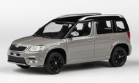 Abrex Abr143Ab-031Cn-B - 1/43 Skoda Yeti Fl, Hellgrau/Schwarz, 2013 - Neu