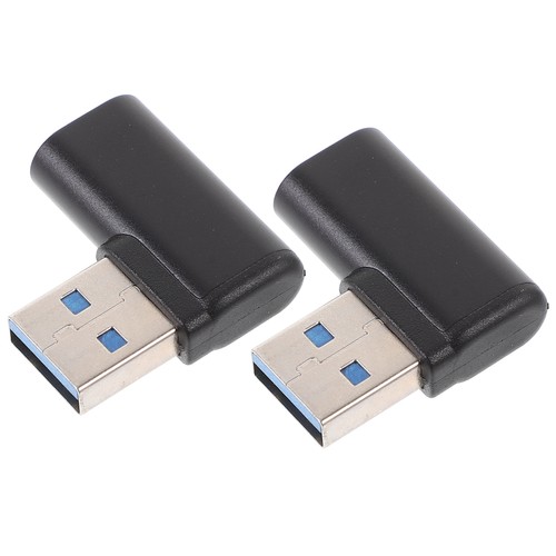 2 Pcs Type-C to USB Converter Angle Adapter Extension - 第 1/12 張圖片