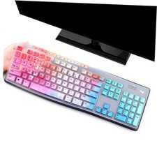 Keyboard Cover Skin Protector for Logitech MK295 MK275 MK270 Wireless Colorful