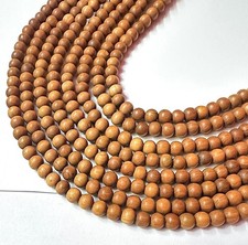 108 Bead Sandalwood Mala Necklace Wooden Prayer Meditation Yoga Tassel 8mm