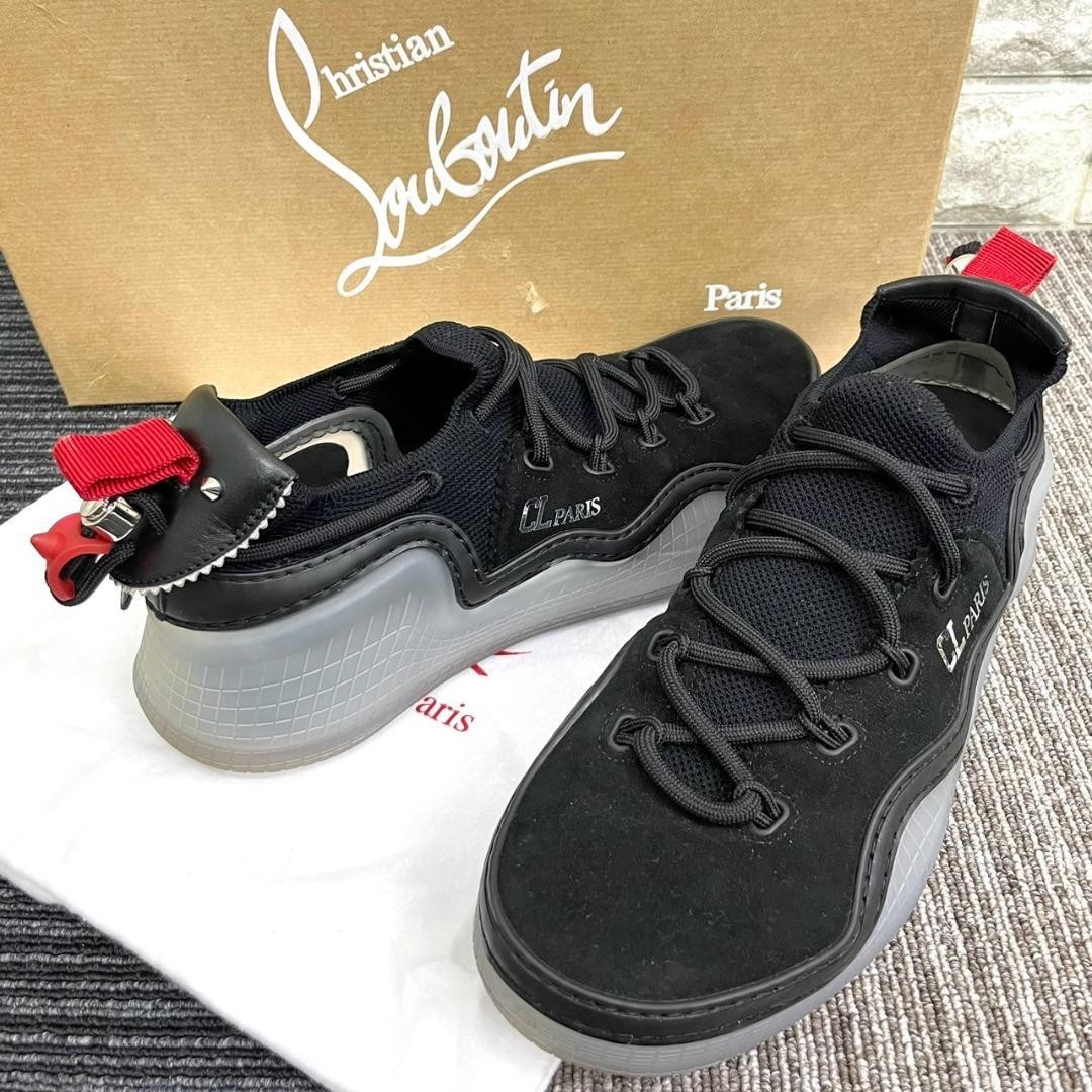 Christian Louboutin Men's Low-cut Sneakers Black EU40.5/US7 Christian Louboutin Men's Low-cut Sneakers Black EU40.5/US7