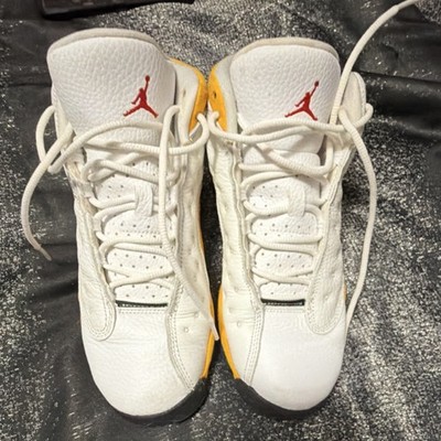 Jordan Air Jordan 13 Del Sol White Yellow Black Basketball Sneakers