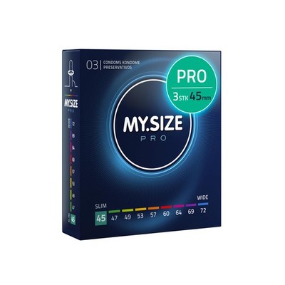 MY.SIZE PRO ELITE Kondome   3 Stück | Reines Vytex-Latex | Verschiedene Breiten