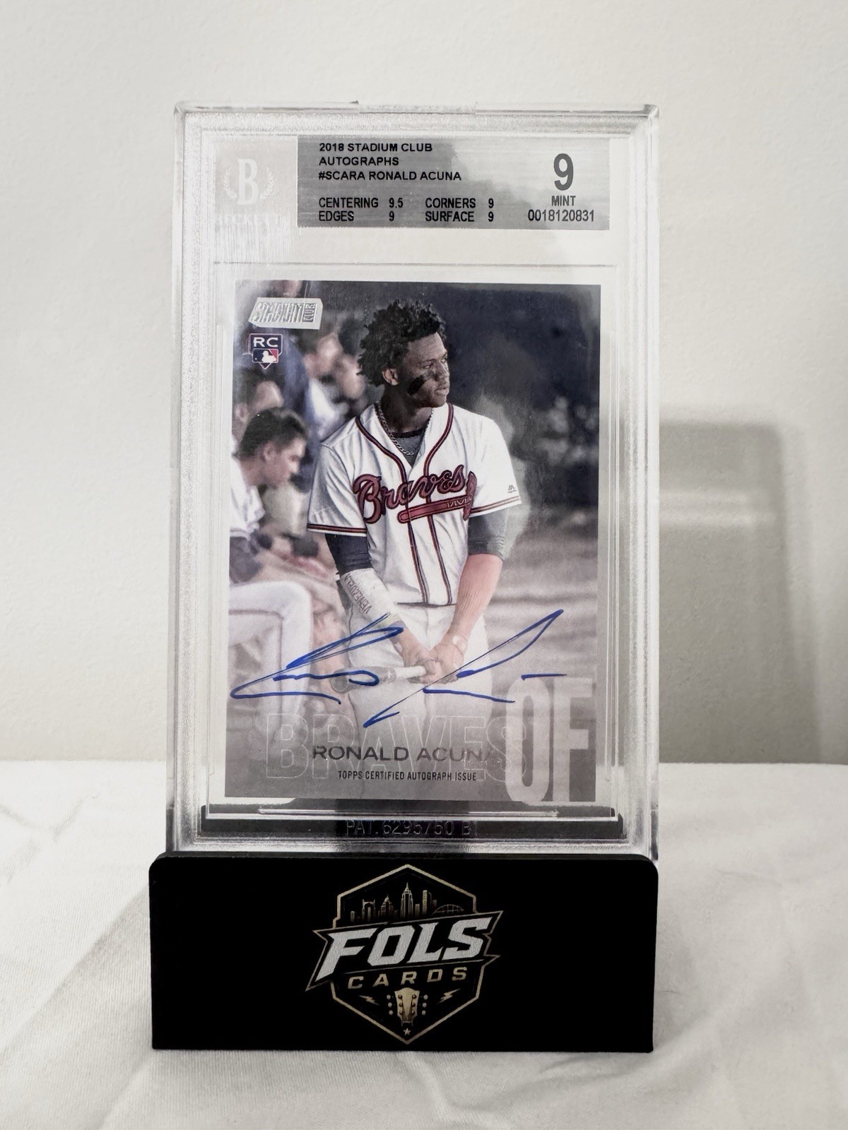 Ronald Acuna #SCA-RA (Baseball Cards 2018 Stadium Club Autographs) — is it worth grading?