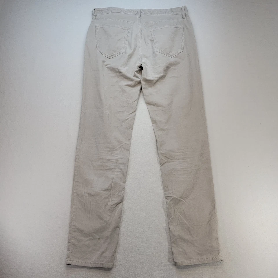 Pantalones de viajero Banana Republic para hombre 34x36 beige pana ajustados rectos preppy Foto 3 de 4