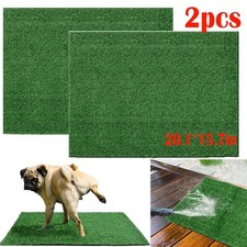2x Puppy Dog Potty Training Pee Pad Mat Indoor Tray Dogs Pet Grass House Toilet