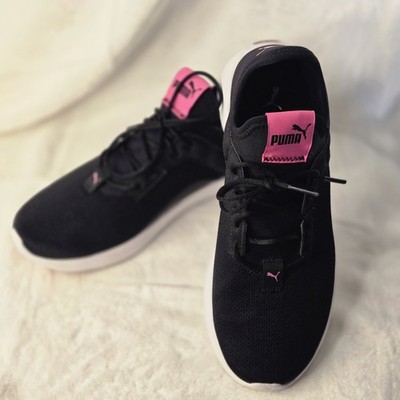PUMA Softride Women's  Size 9 Softfoam Optimal Comfort Black Pink Details