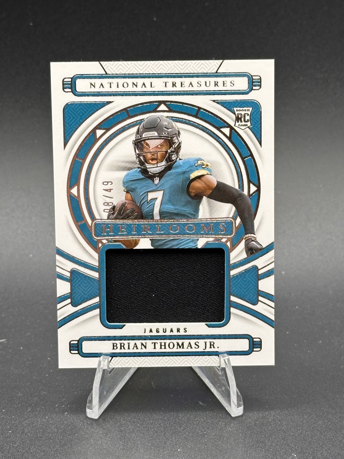 2024 National Treasures Brian Thomas Jr. #H-BTJ SN,MEM Heirlooms Jaguars /49