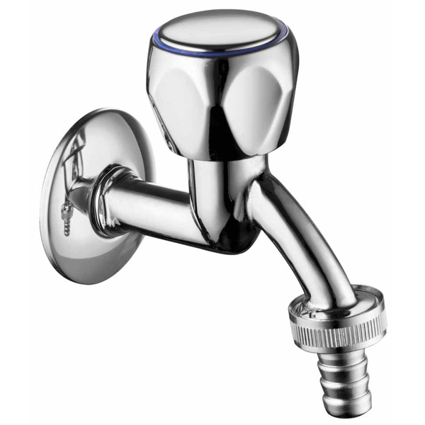 SchläFer | Auslaufventil 1/2 Mit Schlauchverschraubung, Metall-Griff Verchromt-image