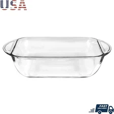 Durable Glass Cake Dish 8 Inch Square Baking Pan Oven Safe Microwave Dishwasher