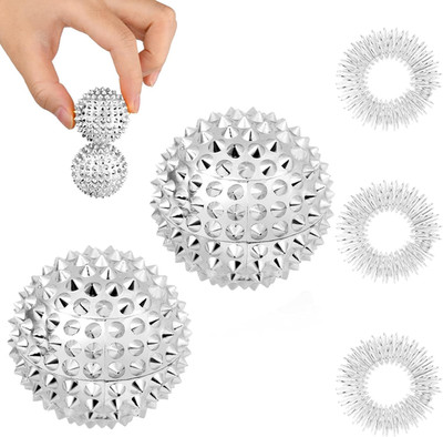 Magnetischer Akupressurball, 2 Stück Igelball Massage Small Und 3 Massageringe F