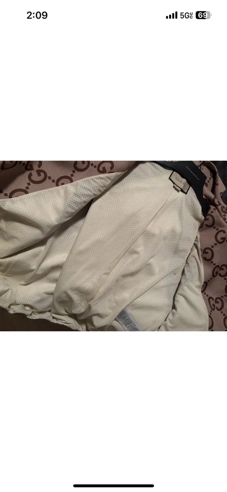 GUCCI Chaqueta GG Supreme Chaqueta Bomber con Capucha Talla Grande Auténtica Cremallera Para Hombre’s Foto 4 de 4