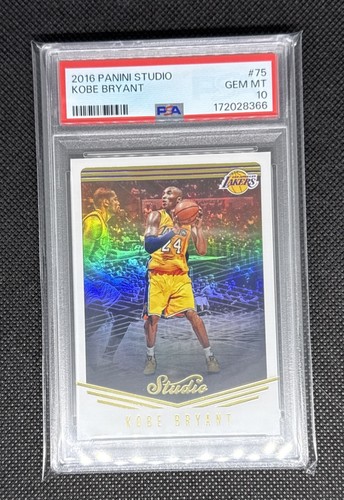 Kobe Bryant #75 2016 Panini Studio PSA 10